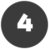 Quatre badges Oasis Digital : fuseau horaire UE, interlocuteur unique, service FR/EN à l'international, spécialiste CRO